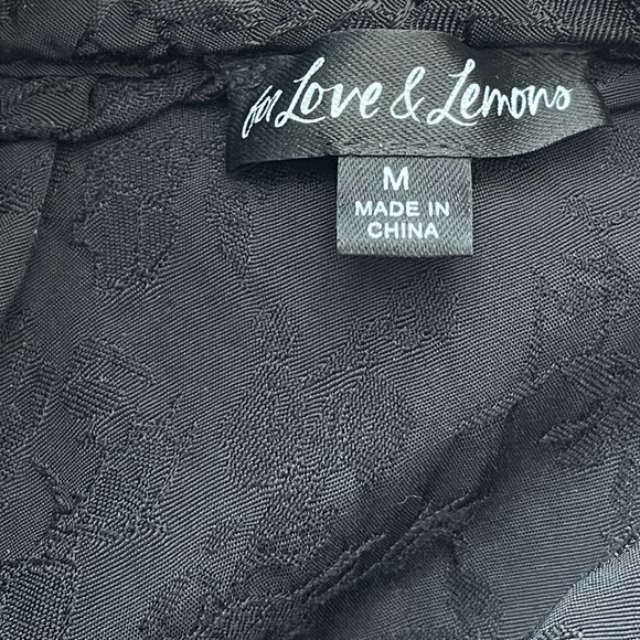 🖤 FOR LOVE AND LEMONS 🖤 Deane Lace Midi Dress, Black, Size Medium - Picture 7 of 8